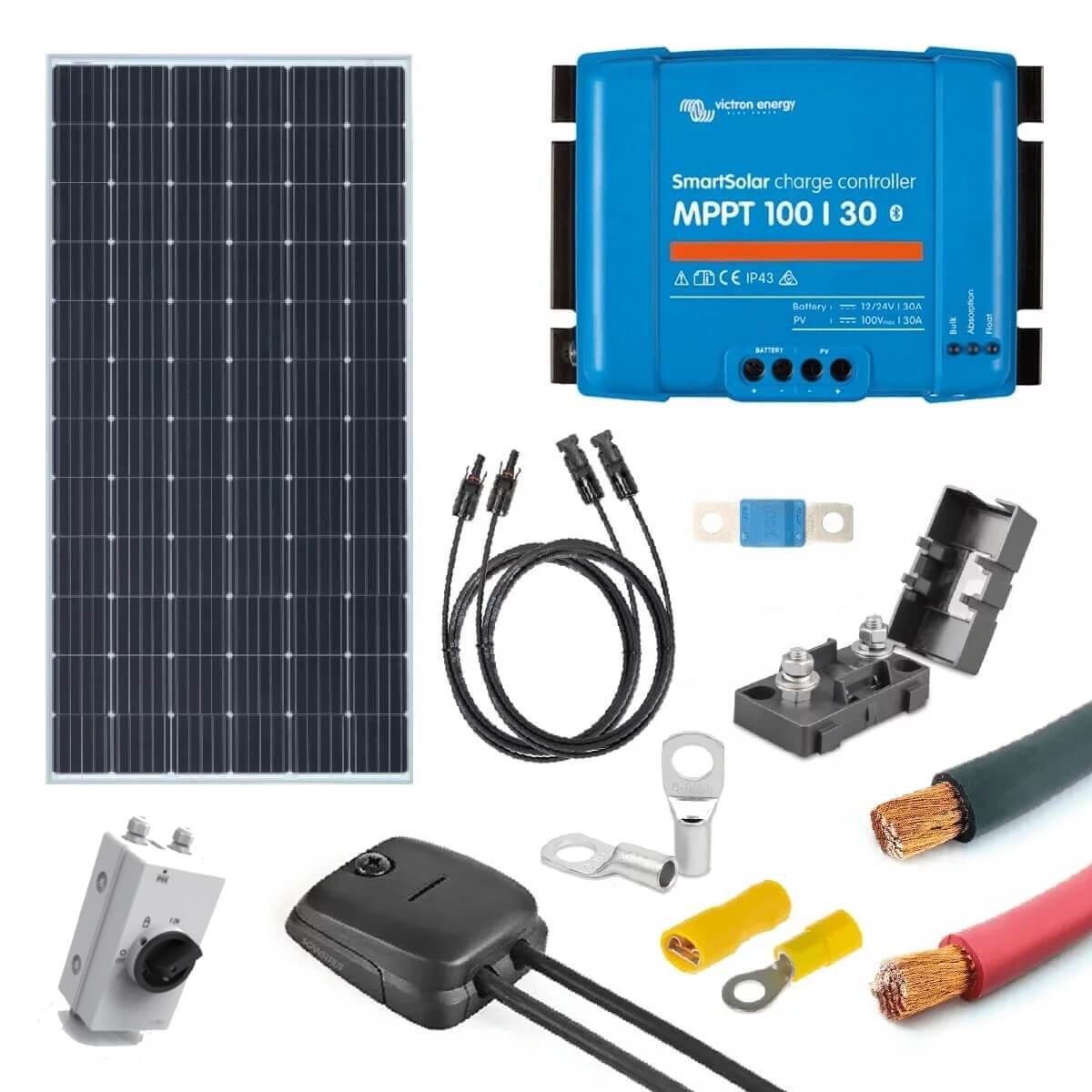 Solar panel and MPPT controller wiring for farm installations