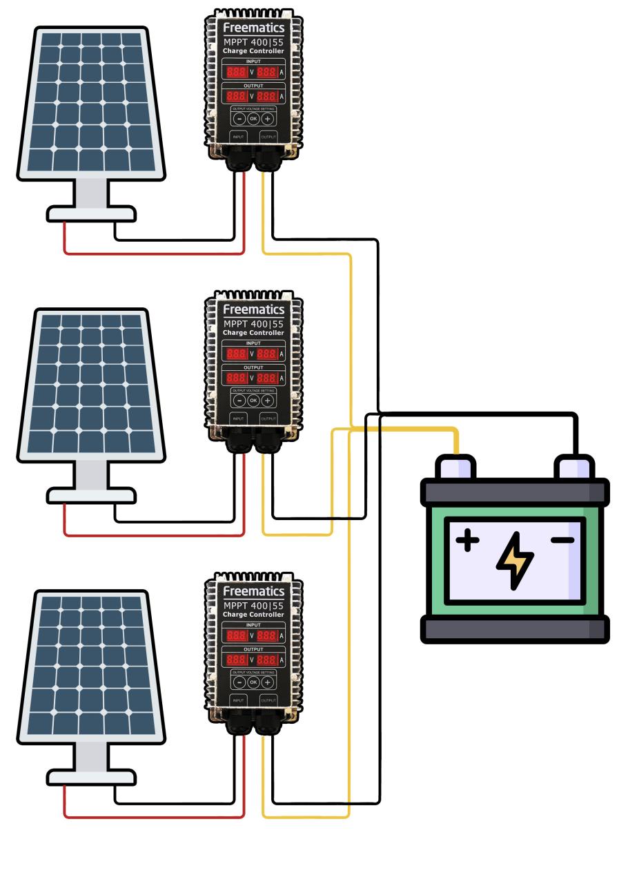 Connecting solar panels to MPPT controller in parallel
